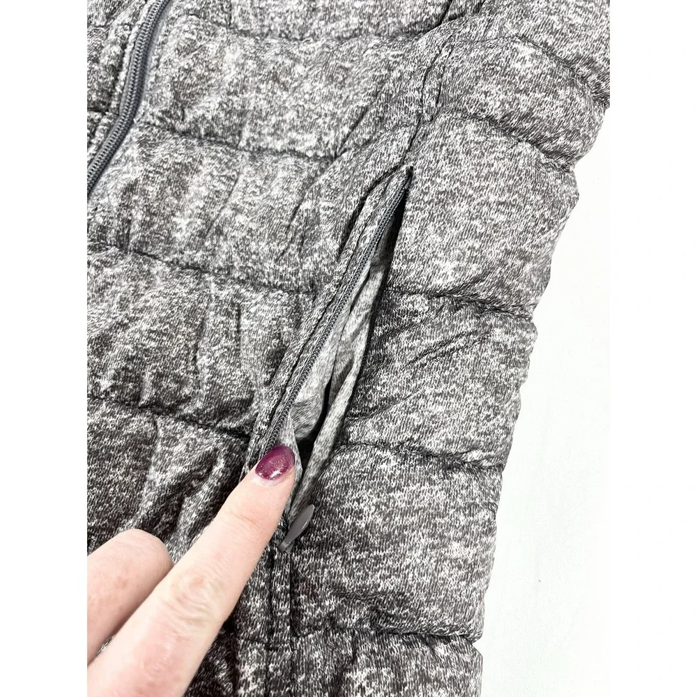 Be‎ By Blanc Noir Down Puffer Vest Womens XS Gray Packable Lightweight Full Zip